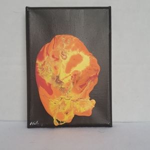 The Floor is Lava. Acrylic Painting